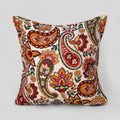 18" Turkish Square Pillow Cover - Colorful Paisley Design