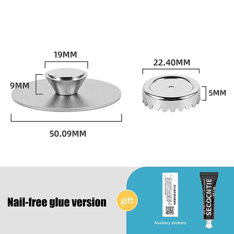 Wall-Mounted Soap Holder, Stainless Steel, Magnetic, No-Drill Installation, Ideal for Bathroom and Kitchen, Drainage Function