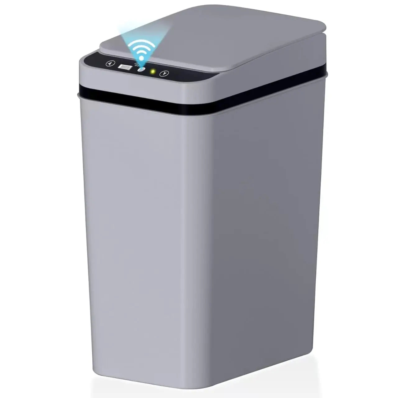 Bathroom Trash Can, 12L Automatic Motion Sensor Touchless Waterproof Trash Bin with Lid, Smart Electric Trash Can for Kitchen