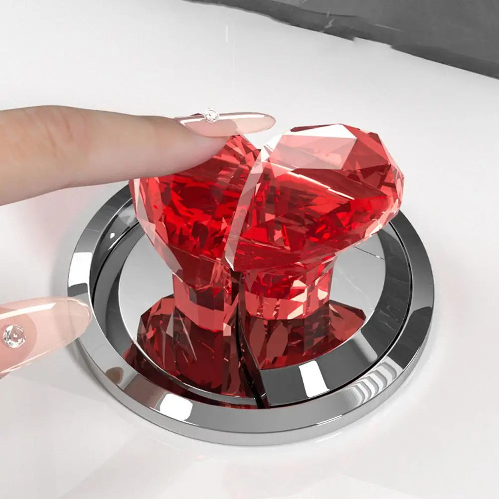 Toilet Press Button Heart Shaped Handle Toilet Press Tool For Toilet Bathroom Water Tank Buttons Flush Replacement Accessories