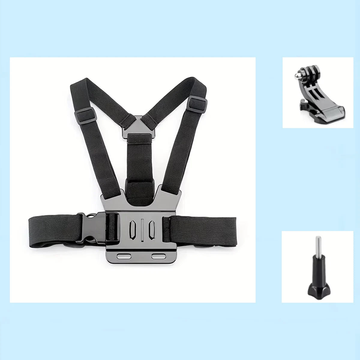 7-in-1 adjustable chest phone stand, suitable for all kinds of mobile phones and action cameras, to record a beautiful life