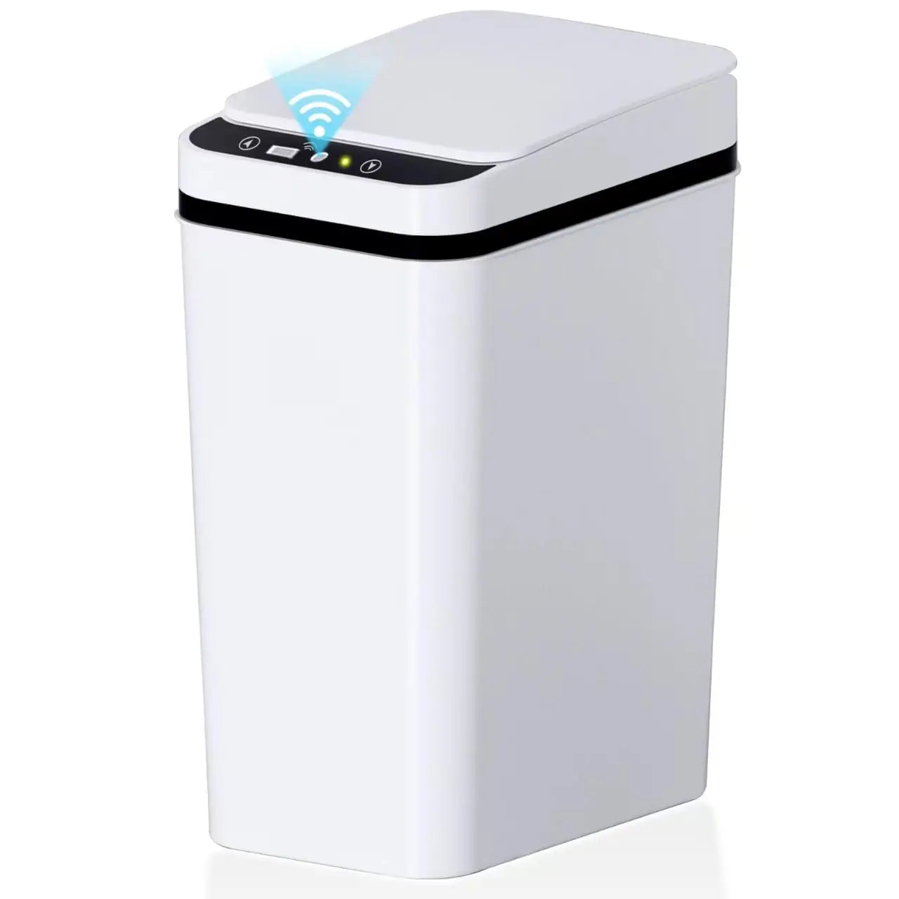 Bathroom Trash Can, 12L Automatic Motion Sensor Touchless Waterproof Trash Bin with Lid, Smart Electric Trash Can for Kitchen
