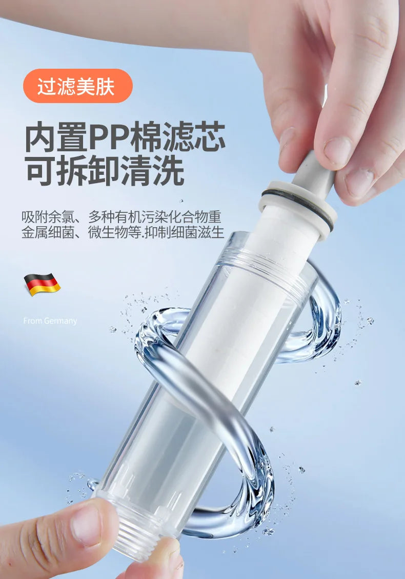 Portable Shower Head for Travel Business Trip 3 Modes High Pressure Spray Nozzles Replace Hotel Shower Mini Bathroom Showerhead