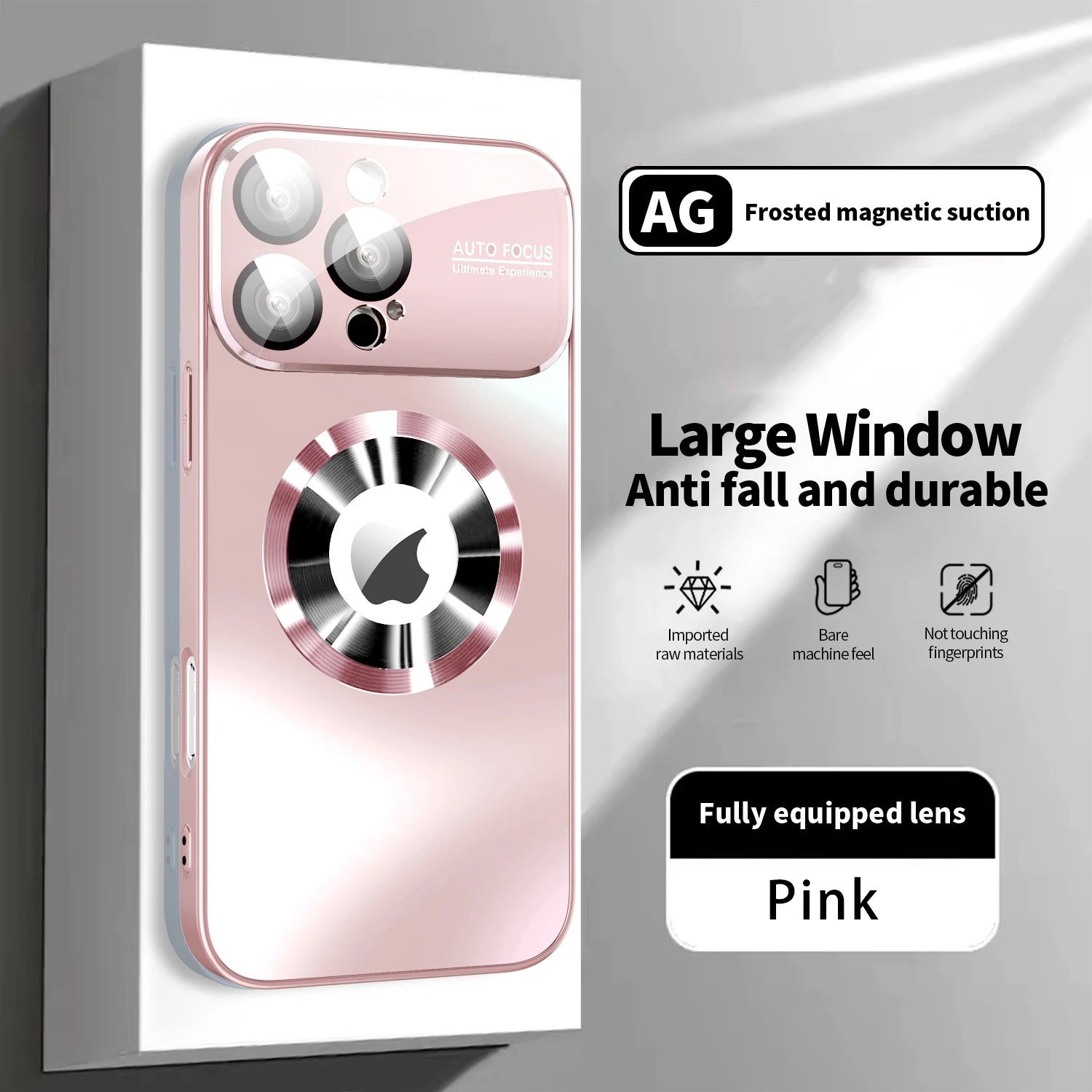 New Titanium Metallic Color Matte Case for iPhone 17 16 15 14 Plus 13 12 Pro Max Magnetic Case for Magsafe Lens Protection Case