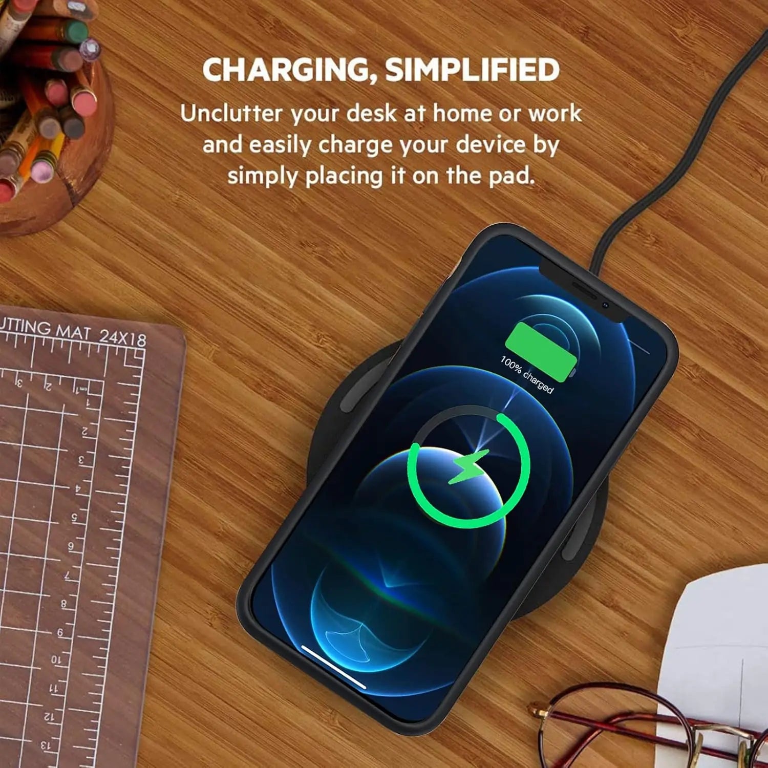 10000mAh Portable Protective Smart Wireless Charging Case For iPhone 12/12 Pro Rechargeable Extended Battery Charger Case