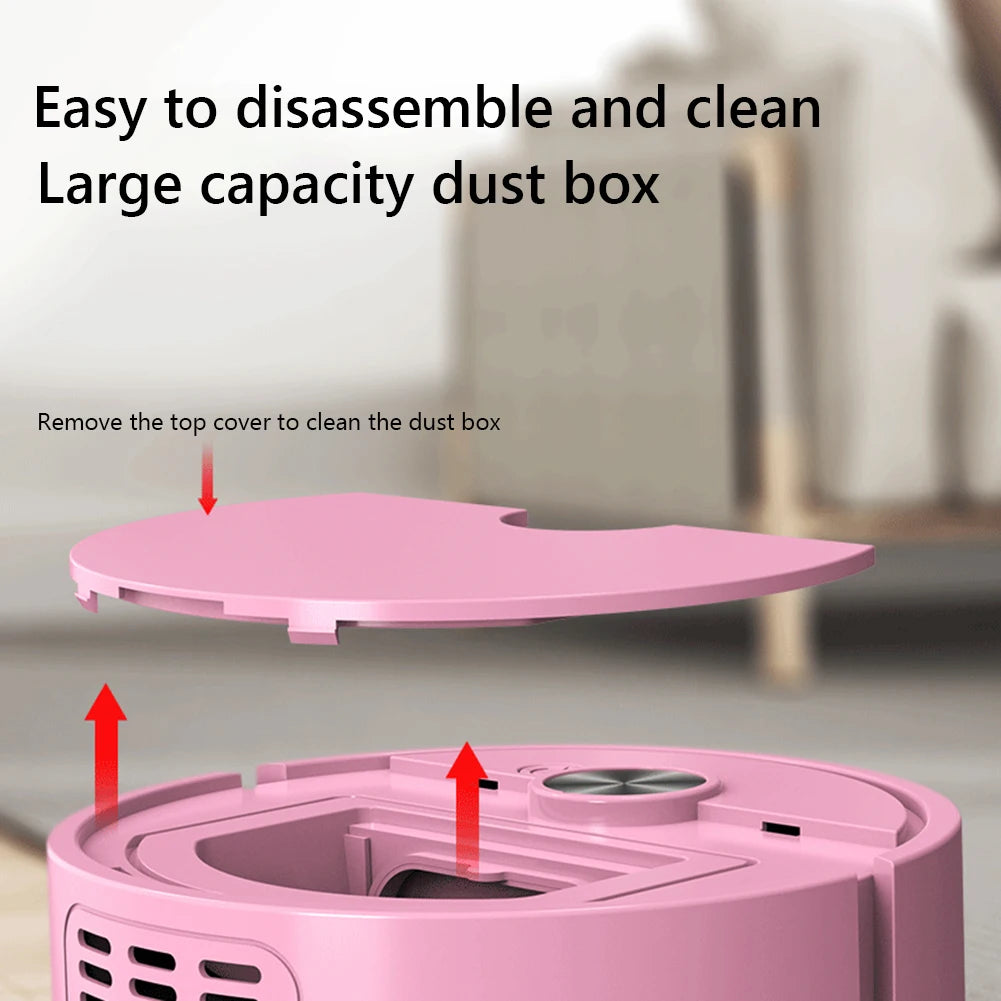 3 In 1 Smart Sweeping Robot Wireless Assistant Mopping Cleaner Easy To Use Mini Cleaning Machine For Carpet Hard Floors Pet Hair