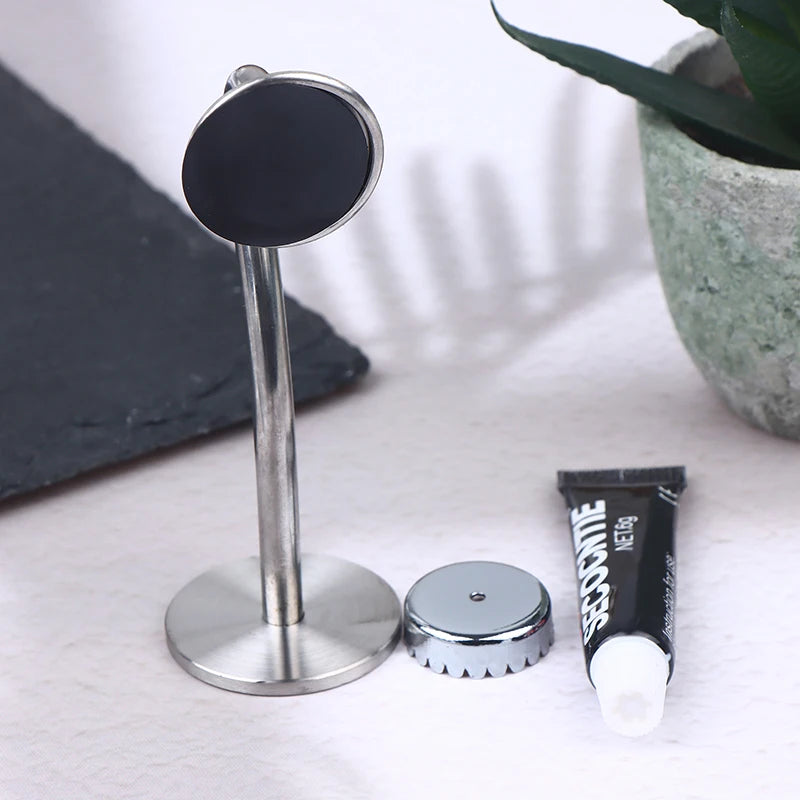 Wall-Mounted Soap Holder, Stainless Steel, Magnetic, No-Drill Installation, Ideal for Bathroom and Kitchen, Drainage Function