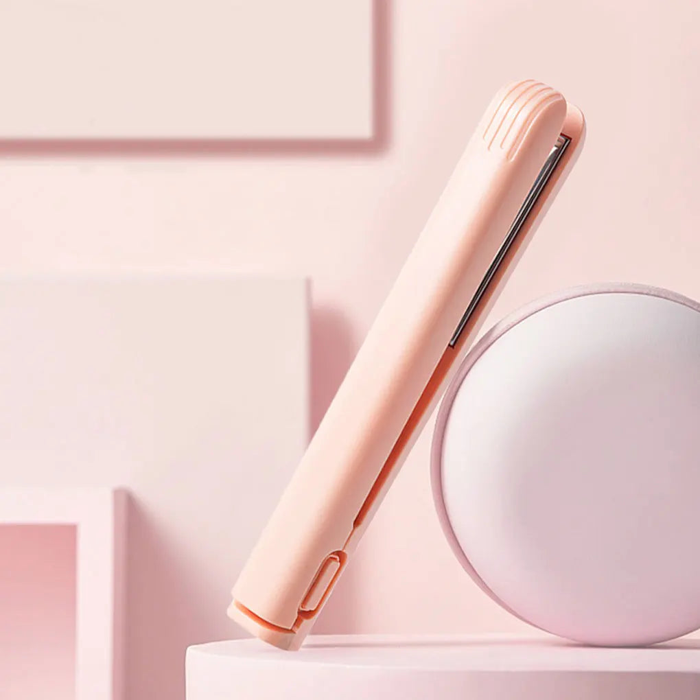 USB Portable Cordless Hair Straightener Curler Easy To All Hair Types USB Rechargeable Curling Iron