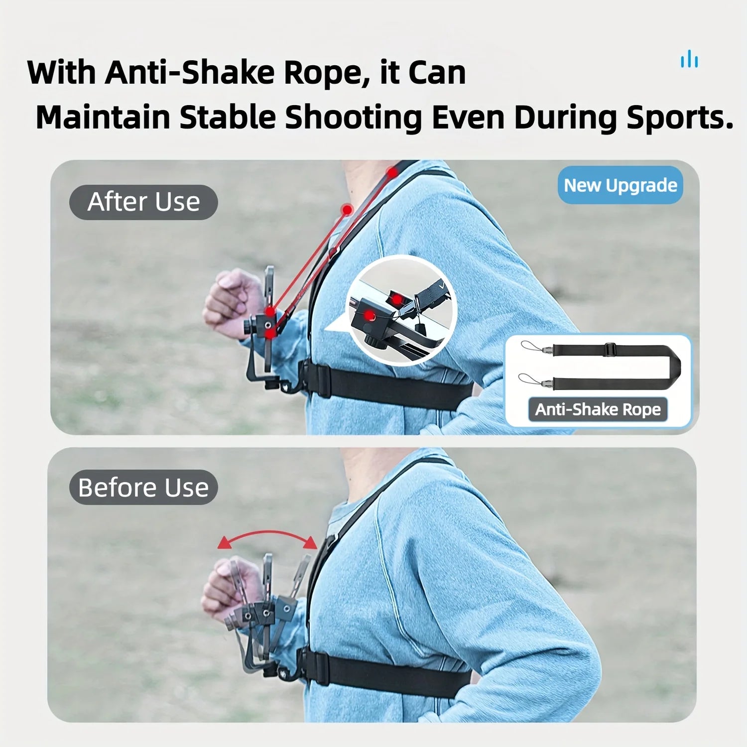 7-in-1 adjustable chest phone stand, suitable for all kinds of mobile phones and action cameras, to record a beautiful life