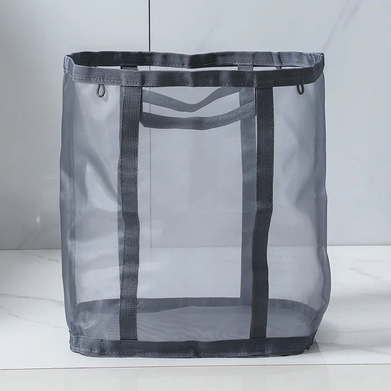 The Household Laundry Basket Is Foldable, Wall-mounted, Portable and Has A Large Capacity for Storing Clothes in The Bathroom