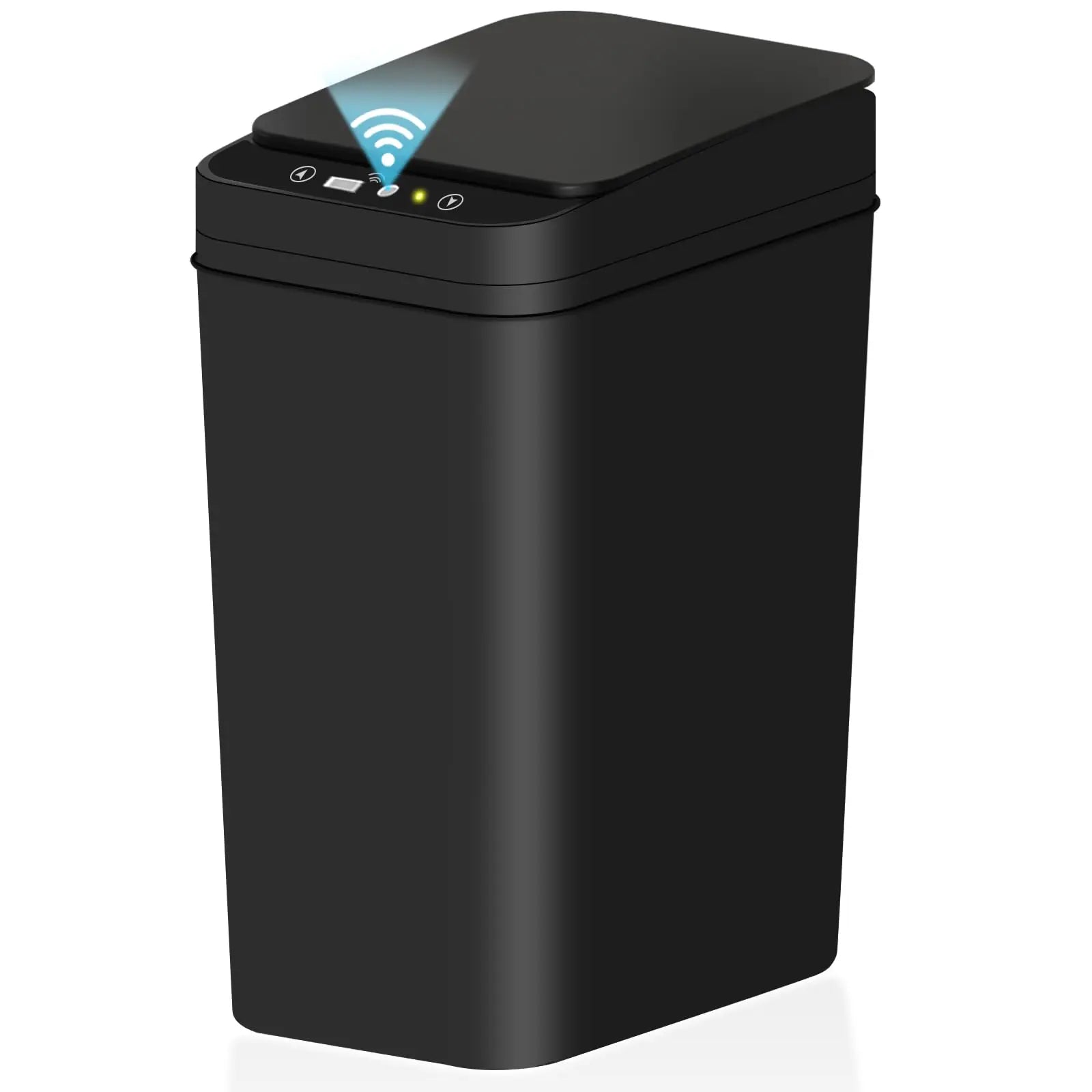 Bathroom Trash Can, 12L Automatic Motion Sensor Touchless Waterproof Trash Bin with Lid, Smart Electric Trash Can for Kitchen
