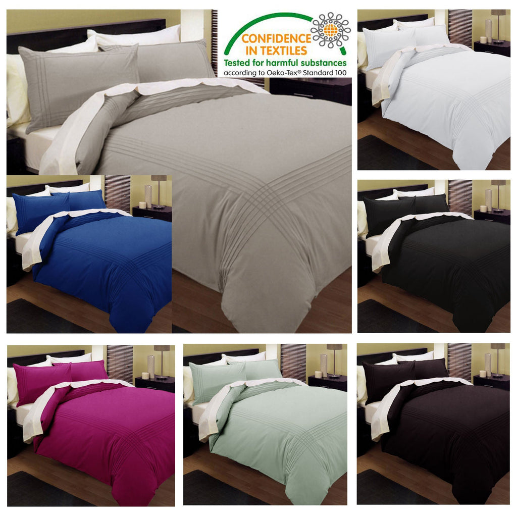 NNEDSZ Pintuck Quilt Cover Set Blue Queen